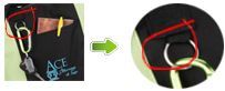 non woven bag with split ring