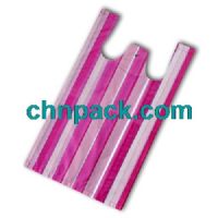 t-shirt-bag18cheap reusable shopping bags(stripe t shirt bag)