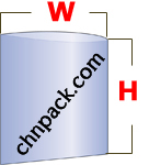 shape of plastic flat bag