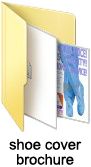 Disposable shoe cover brochure