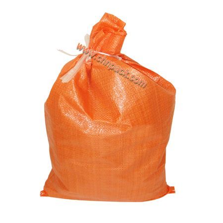 Orange PP woven sand sack bag 