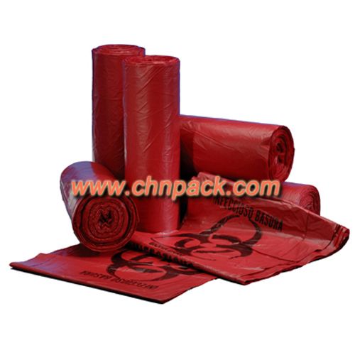 red biohazard bags